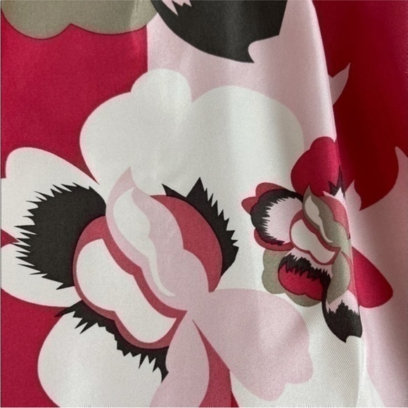 NWT Elie Tahari 100% Silk ‘Prato’ Pleated Striped Floral Print Mini Skirt Size 4 - Picture 6 of 11